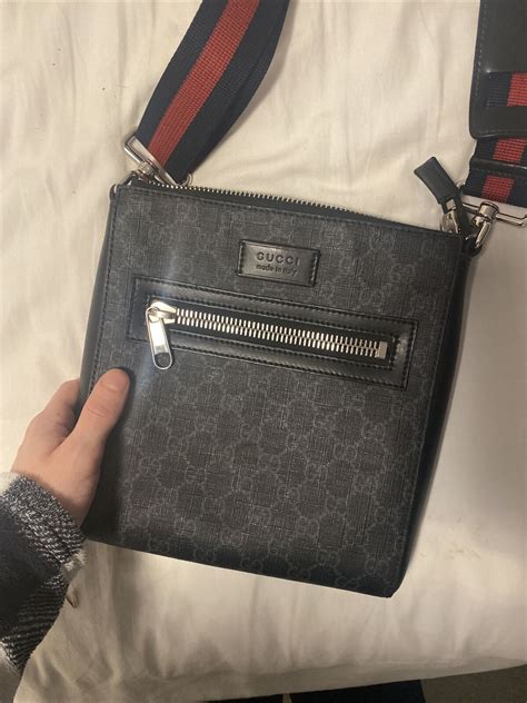 gucci bag men messenger|authentic gucci messenger bag.